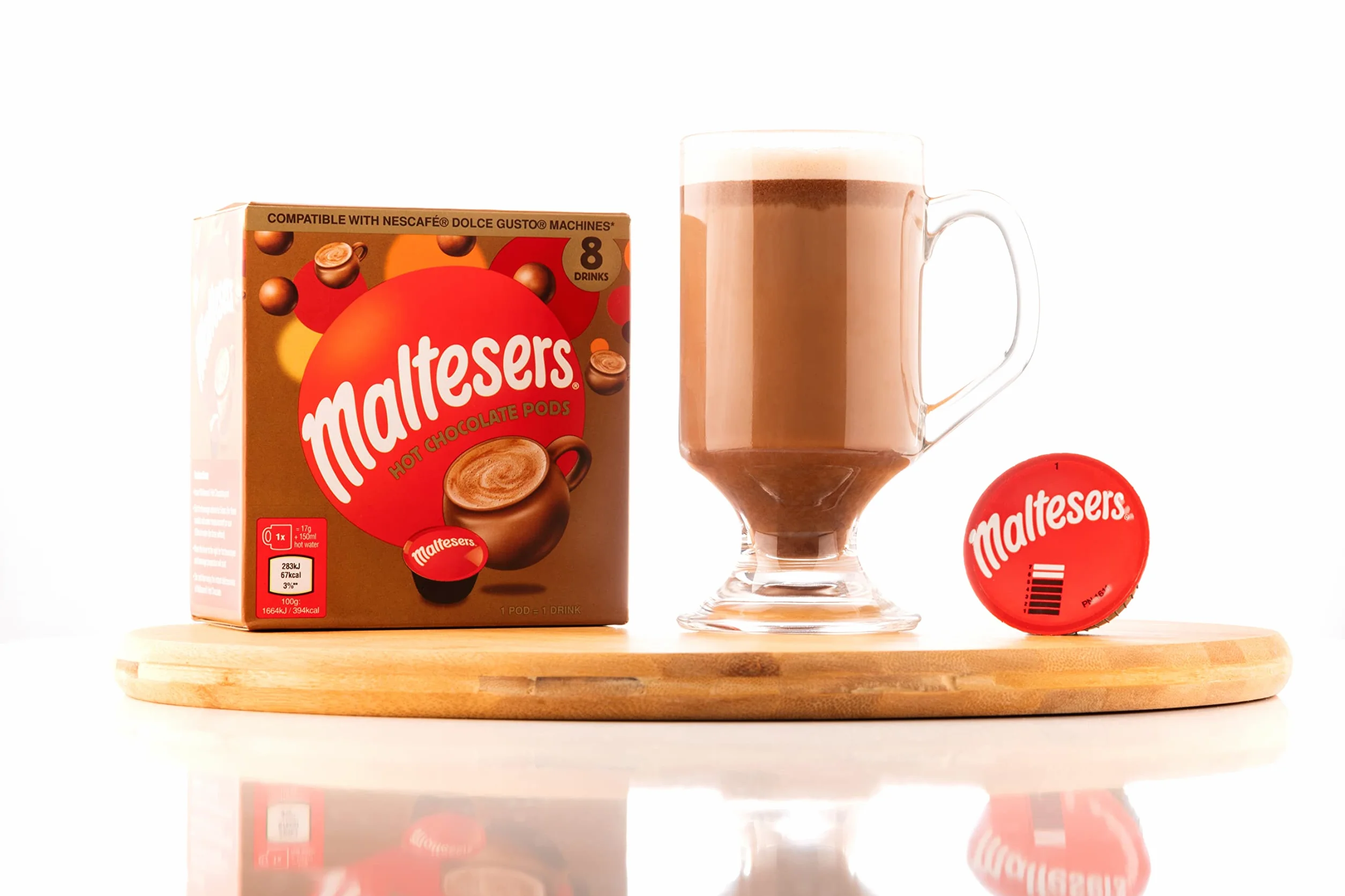 Cafféluxe 24 Dolce Gusto Compatibles Cacao Cápsulas Hot Chocolate Pod Mars Twix Maltesers