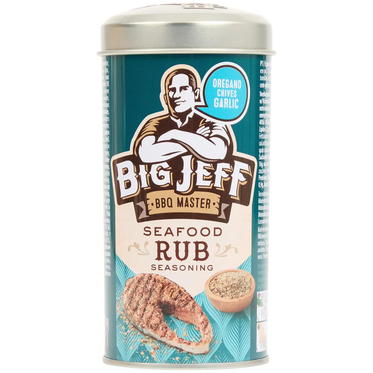 OsoRetail pack de 2 latas de mezcla de especias para pollo y pescados-mariscos | Big Jeff Chicken Rub y Seefood Rub | 2x 100gr