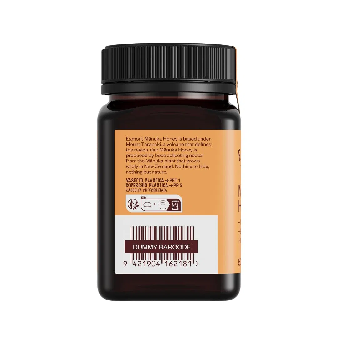 Egmont Honey Miel de Manuka 50+ MGO 500g | testada en laboratorio y certificado su contenido en MGO | cruda y 100% natural | elaborada y envasada en Nueva Zelanda