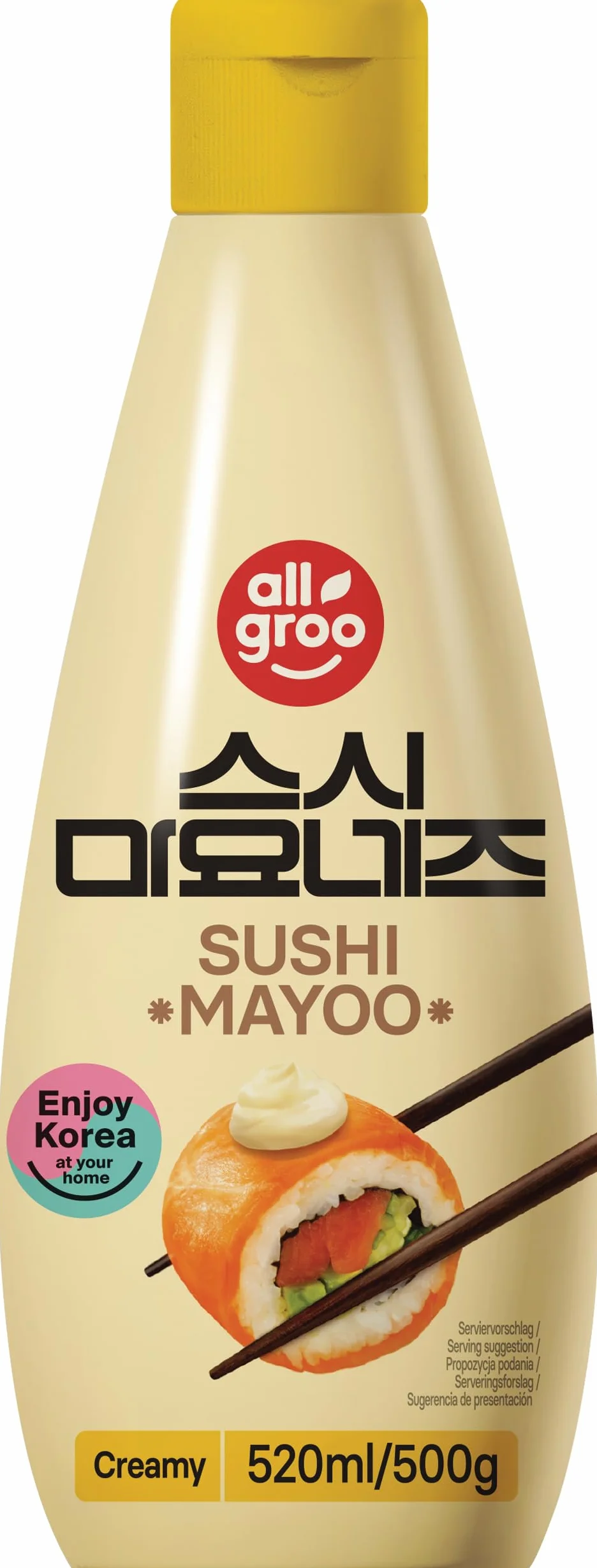Allgroo (Almho) Allgroo Mayonesa Para Sushi 500 g - Lot de 3