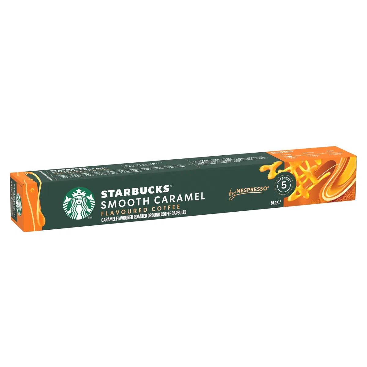 STARBUCKS Caramel de Nespresso, Cápsulas de Café de Tueste Suave 6 x 10 (60 Cápsulas)