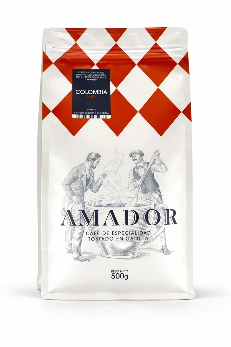 Cafés AMADOR - Café MOLIDO Natural Arábica - COLOMBIA 500g (Grueso - Prensa Francesa/Cold Brew)