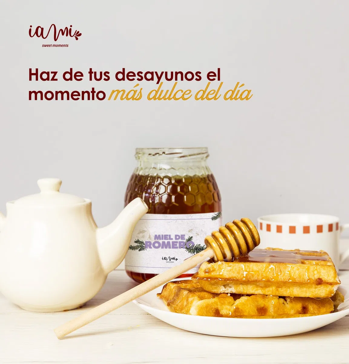 Miel Cruda de Romero 100% Pura - 500gr - Miel Natural Artesanal elaborada por nuestros Apicultores de la Sierra de Espadán en Castellón - Tradición y Legado de nuestra Tierra