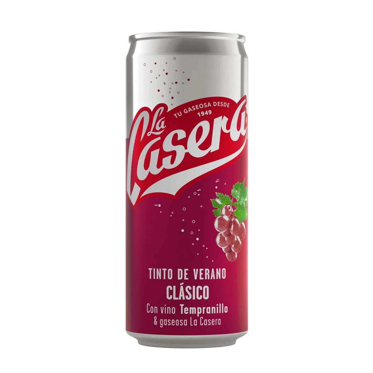 La Casera Tinto de Verano con Gaseosa - Lata, Pack 24 x 33 cl