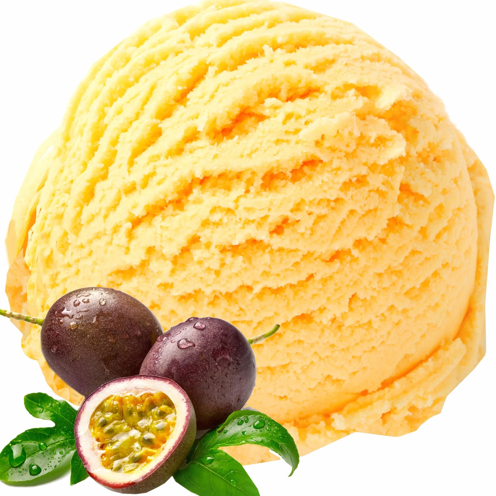 Sabor a la fruta de la pasión 1 Kg Helado en polvo Gino Gelati para el helado Polvo de hielo suave Polvo de hielo