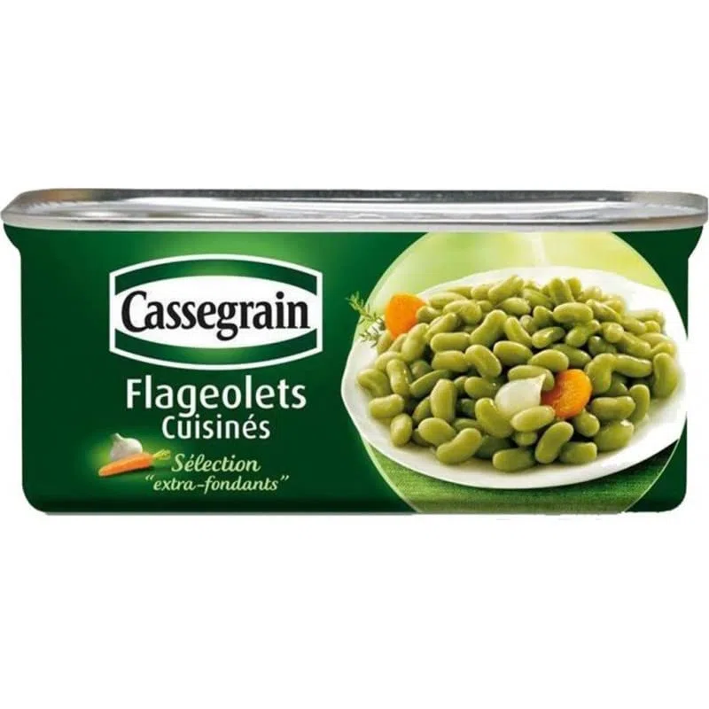 Cassegrain Flageolets Cocinados Extra Fins 200 g (lote de 10)