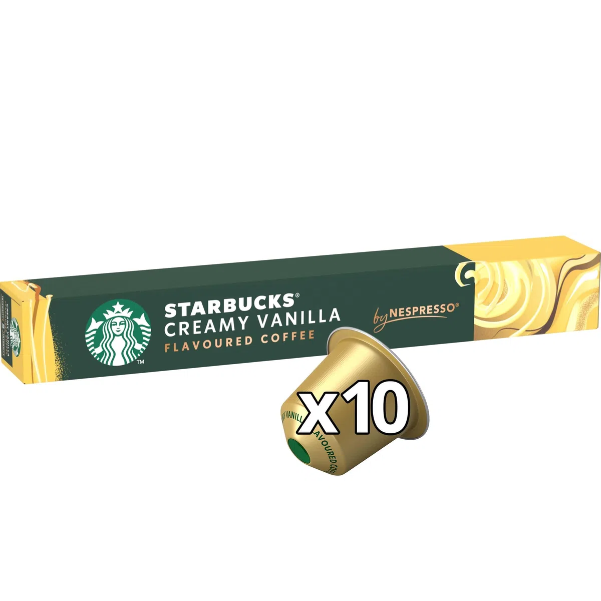 STARBUCKS Vainilla de Nespresso, Cápsulas de Café de Tueste Suave 6 x 10 (60 Cápsulas)