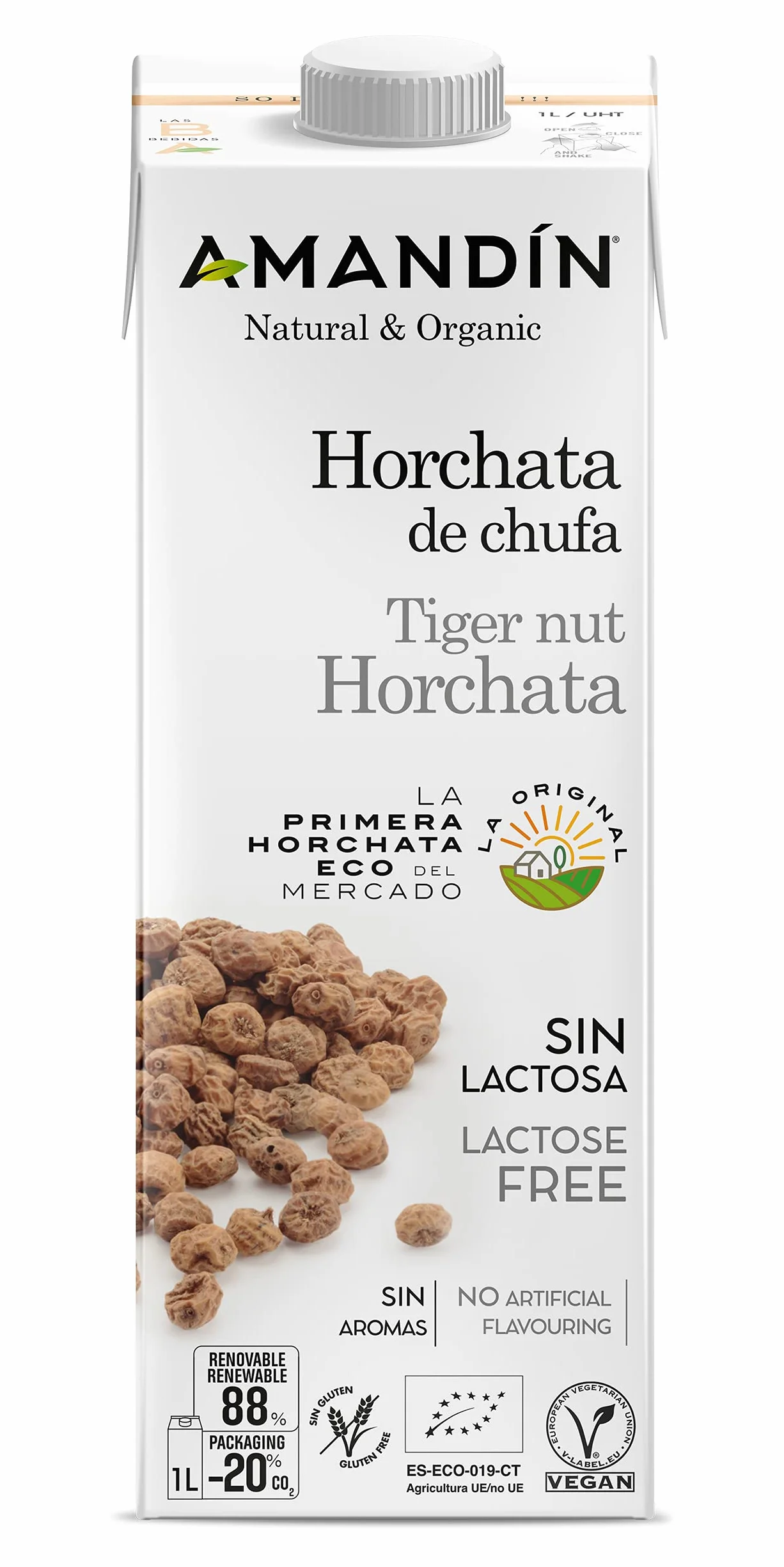 Horchata de Chufa Amandin 6 x 1000 ml