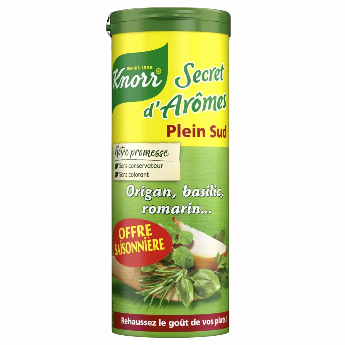 Knorr Secret de Aromas Completo Sur Orégano Albahaca Romero, 60 g (lote de 3 unidades)