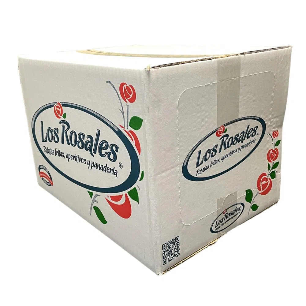 LOS ROSALES Nachos con sabor a queso, Caja 15 Bolsas, nachos, snacks y aperitivos, patatas fritas sin gluten sin lactosa, snacks