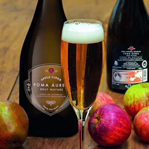 Poma Áurea - Sidra Brut Nature Espumosa - Pack 2x75 cl