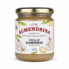 Almendrina | Crema de Almendra 100% Pura | Formato Cristal 300g | Alta Densidad Nutricional | Textura Sedosa | Fuente de Energía y Proteína Vegetal |