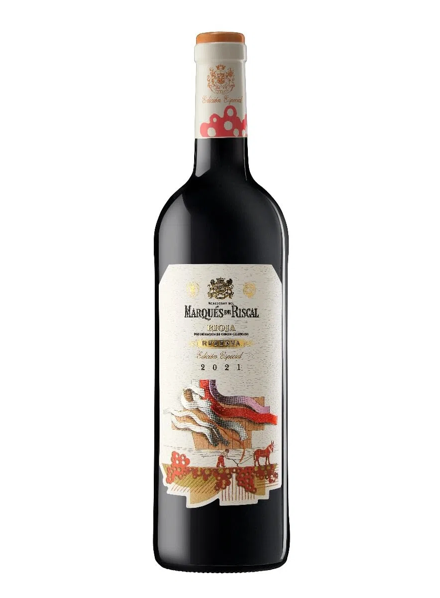 Marques De Riscal Reserva Edición Especial, Vino Tinto, Denominación de Origen Calificada Rioja, Botella individual con cánister de 750 ml