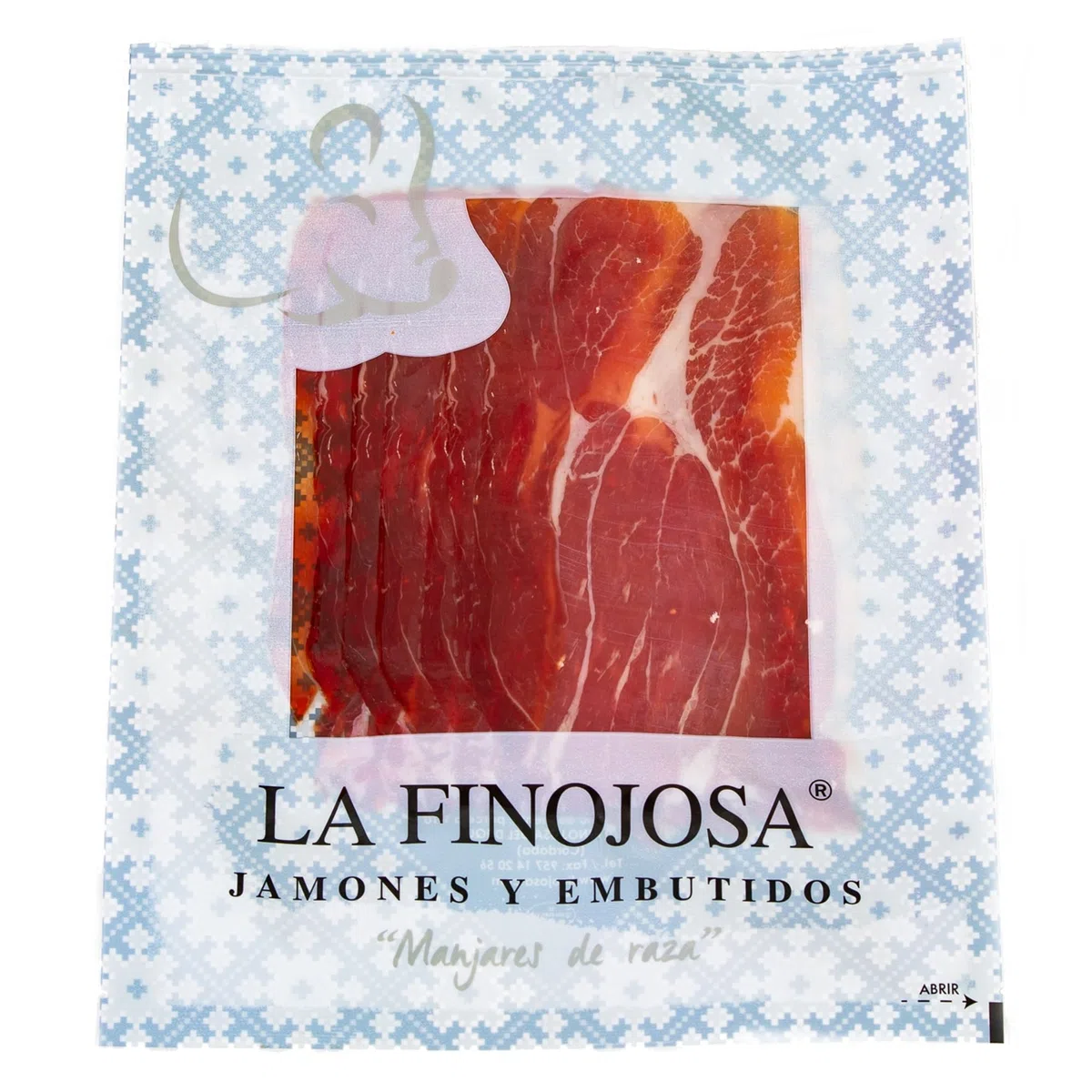 Jamón Serrano Gran Reserva Loncheado - 5 Sobres de 100 g - Mínimo 24 Meses de Curación - Pata de Jamón Envasada al Vacío - Aroma Agradable e Intenso - Sabor Dulce y Poco Salado - La Finojosa