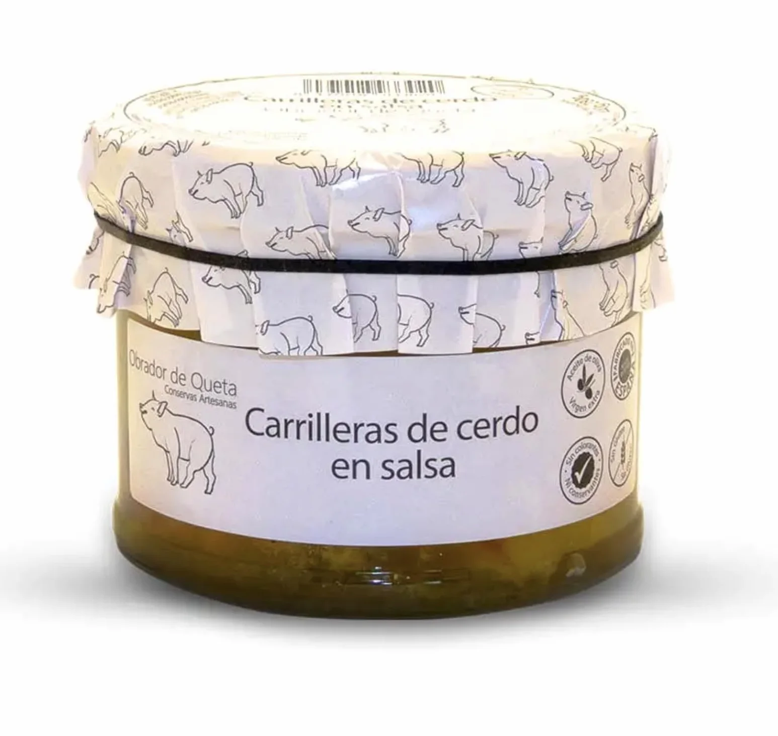Carrilleras de Cerdo al Vino Blanco Estofado Casero 440g Gourmet Española Producto Natural