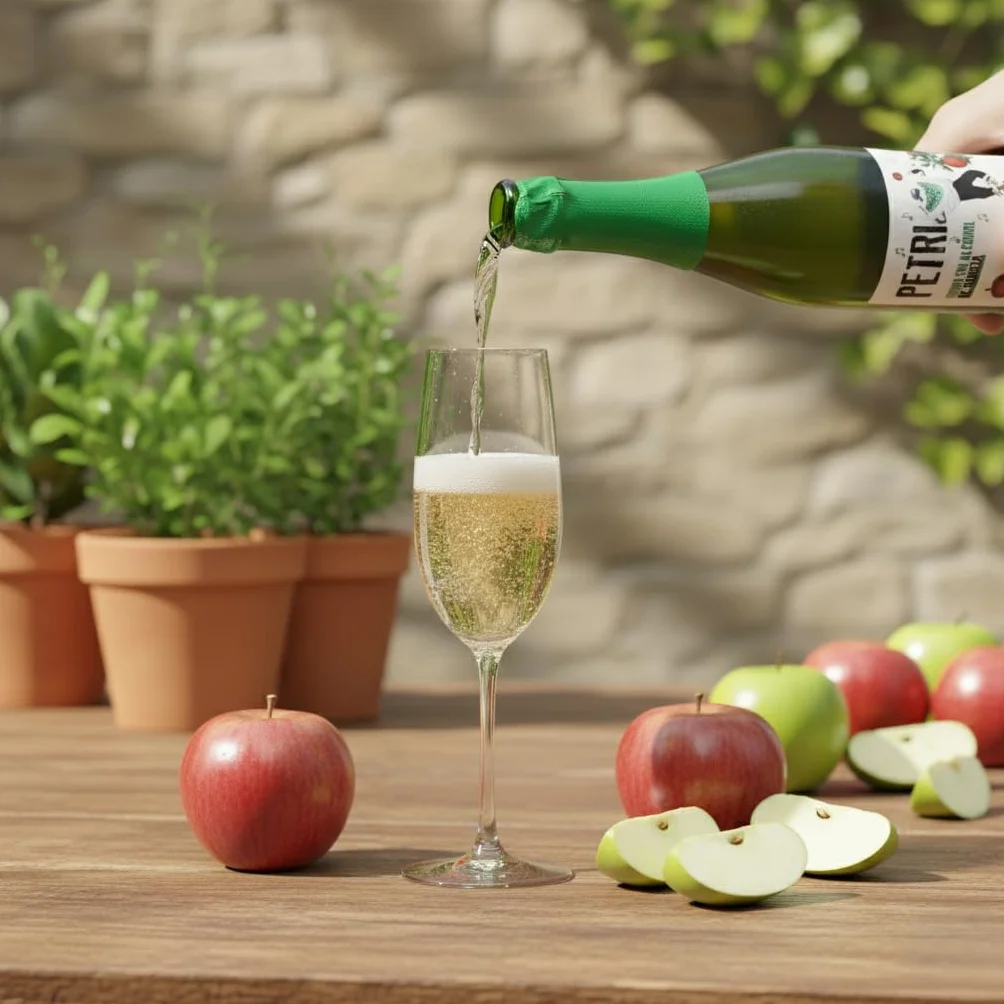 Sidra Petri Sin Alcohol 75 cl – Sidra Natural Refrescante y Sin Gluten de la Bodega Petritegi – Elaborada con Manzanas Seleccionadas (Pack 3)
