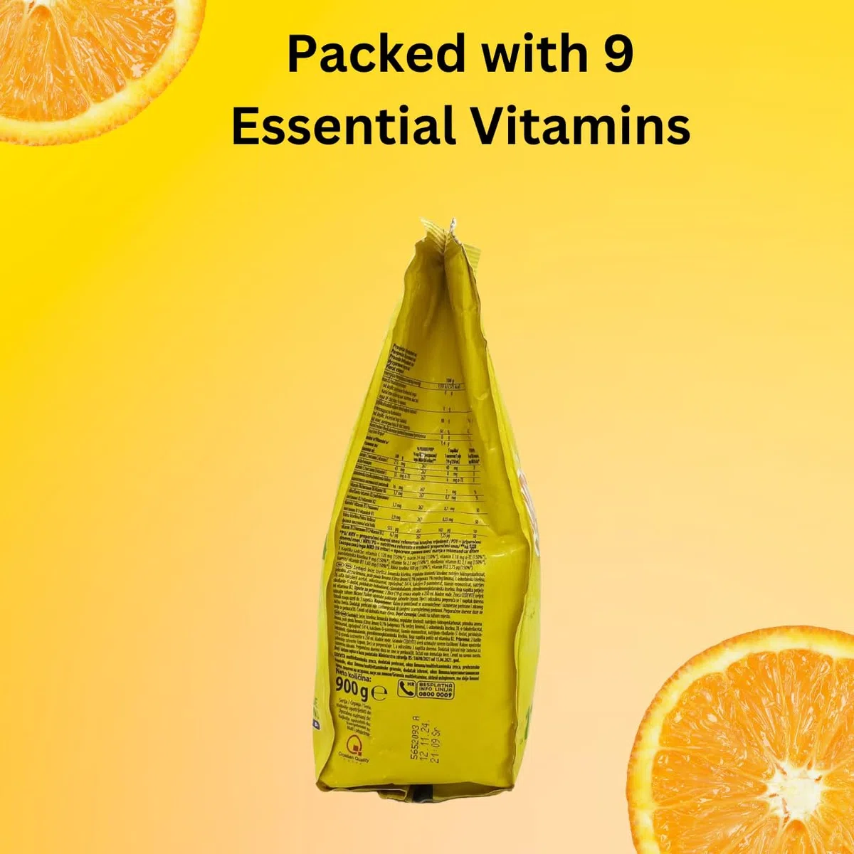 Cedevita Instante 9 Bebida De Vitaminas En Gránulos 1 kg (para 13 Litros De Bebida) Limón
