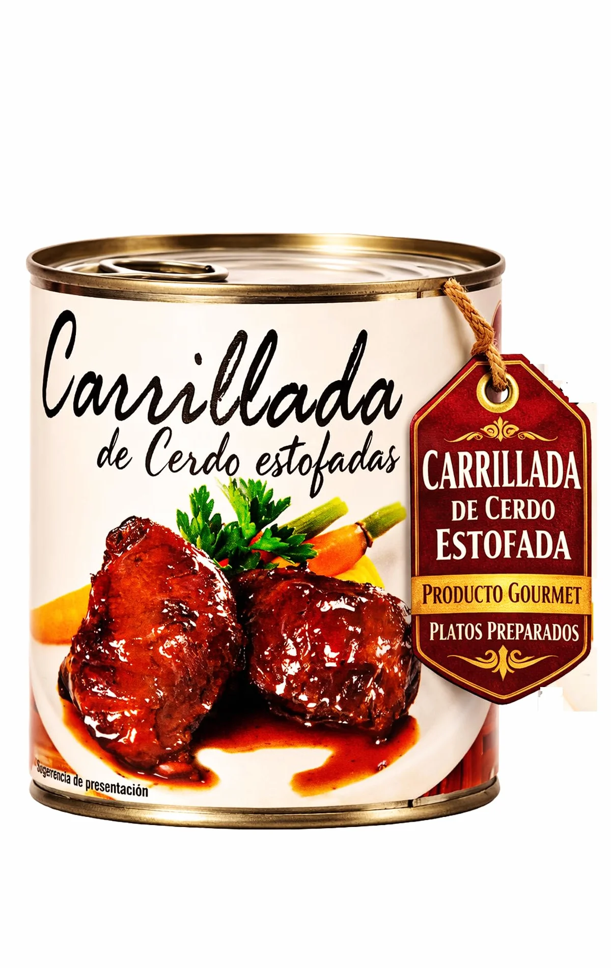 POLGRI Carrilladas de Cerdo Estofadas Conserva Gourmet 800 g Carne Melosa Lista para Calentar