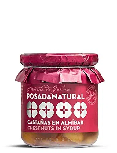 Castañas en almibar frasco de vidrio 240 g