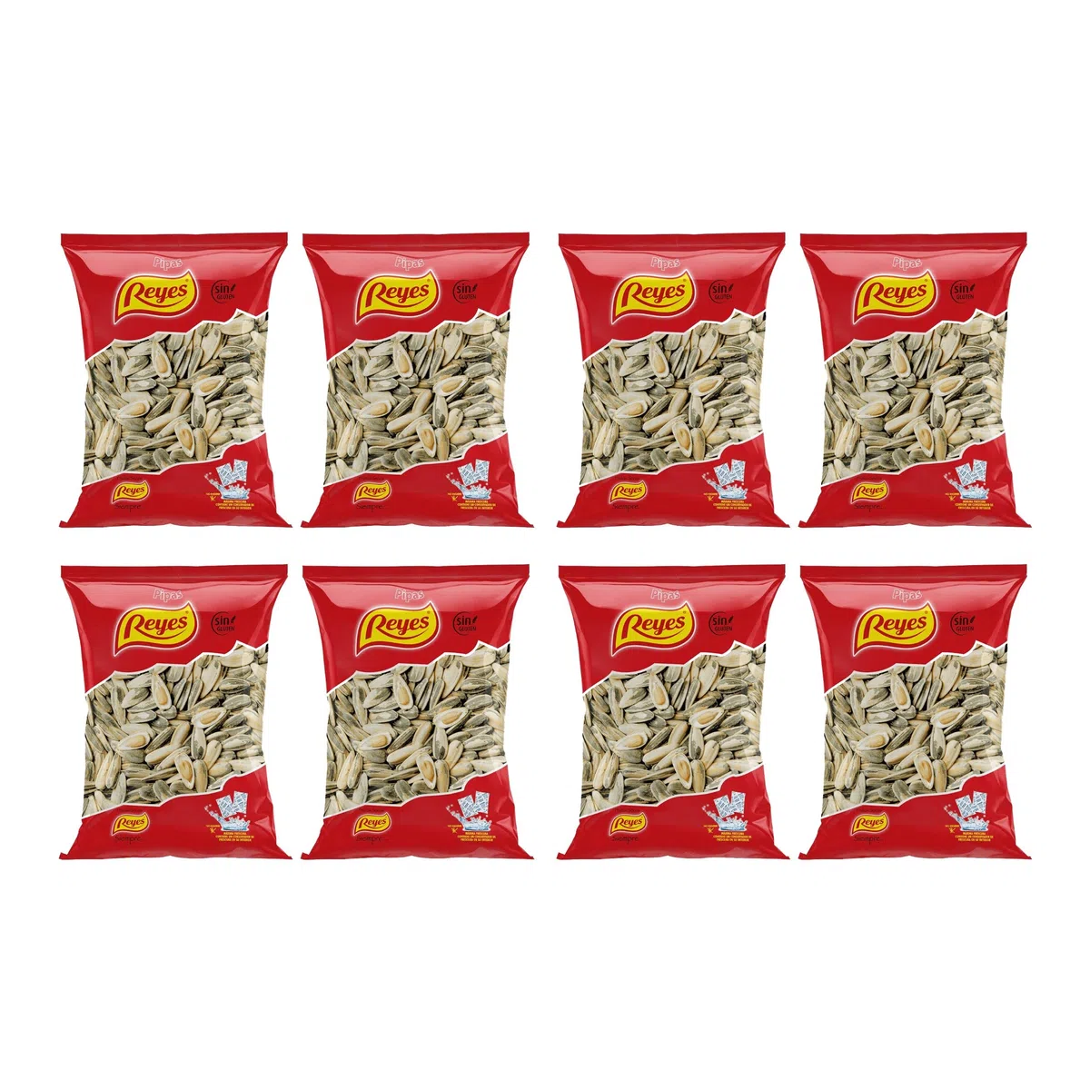 FRUTOS SECOS REYES Pipas de Girasol Aguasal Tostadas 130 Gr x Caja 8 Unidades