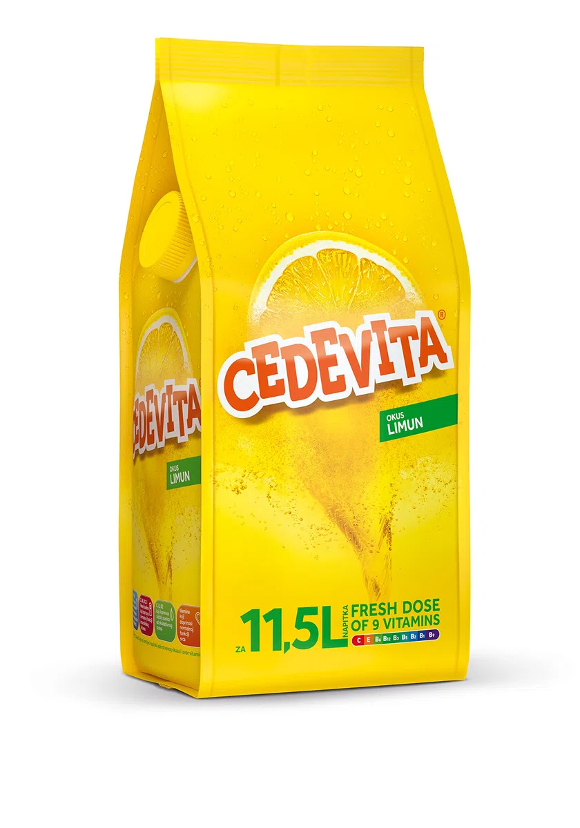 Cedevita Instante 9 Bebida De Vitaminas En Gránulos 1 kg (para 13 Litros De Bebida) Limón