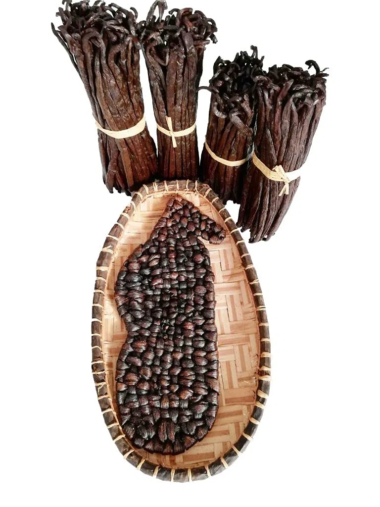 20 vainas de vainilla bourbon de Madagascar de tamaño mediano 15 a 18 cm - Aroma intenso y sabor delicado
