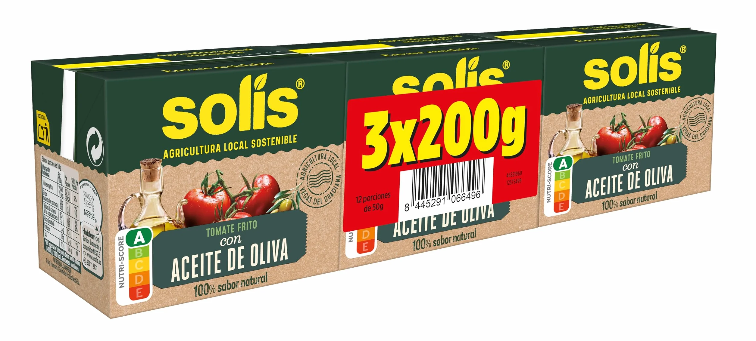 Solis Salsa de tomate COMBI OLIVA 8 x (3 x 200 g)