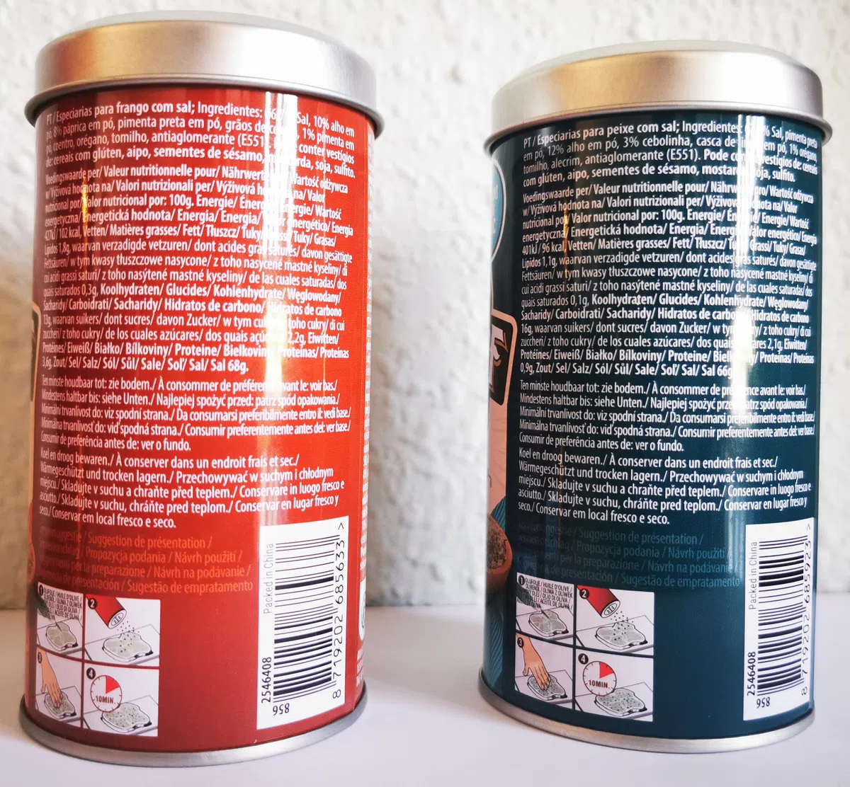 OsoRetail pack de 2 latas de mezcla de especias para pollo y pescados-mariscos | Big Jeff Chicken Rub y Seefood Rub | 2x 100gr