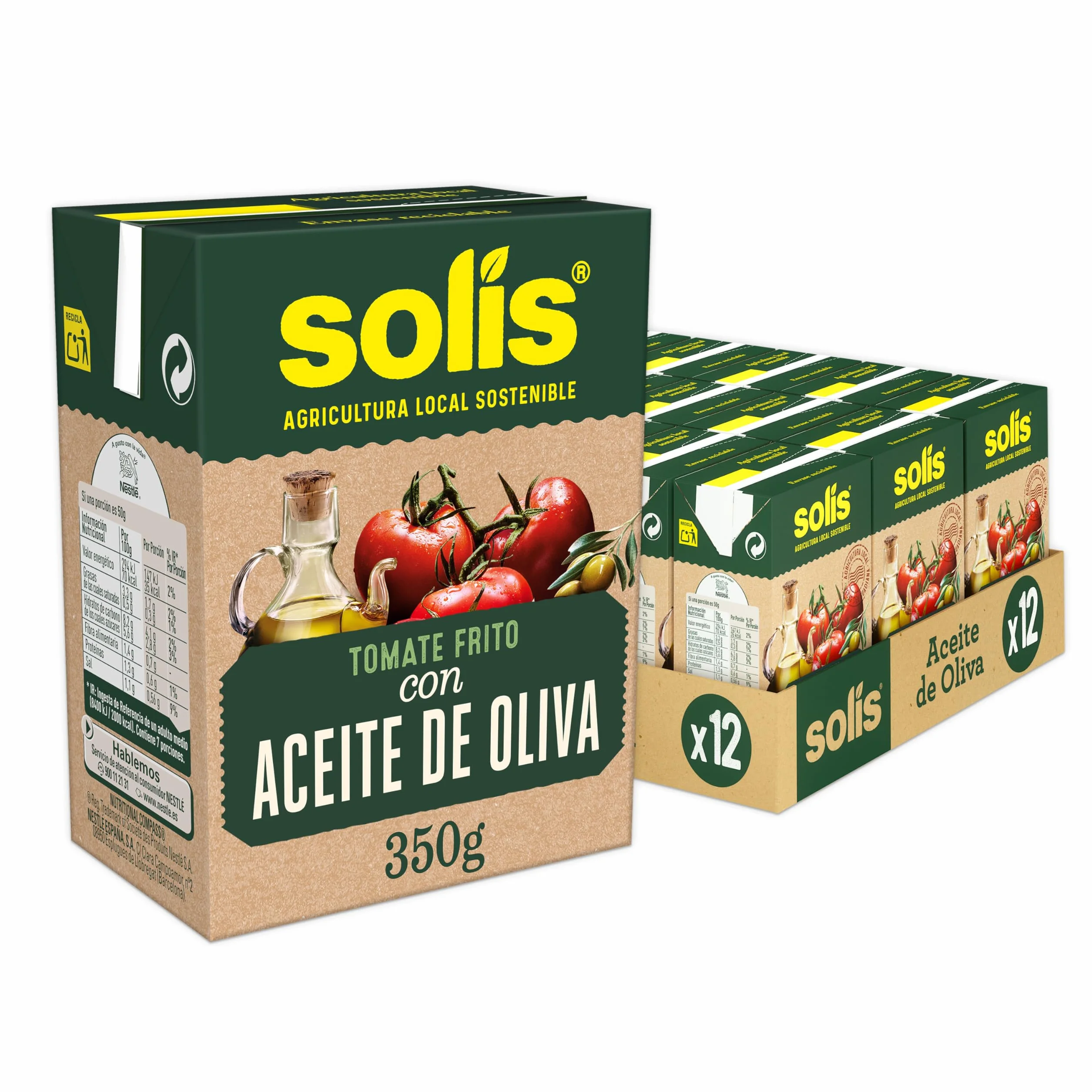 Solis Salsa de tomate COMBI OLIVA 12 x 350 g