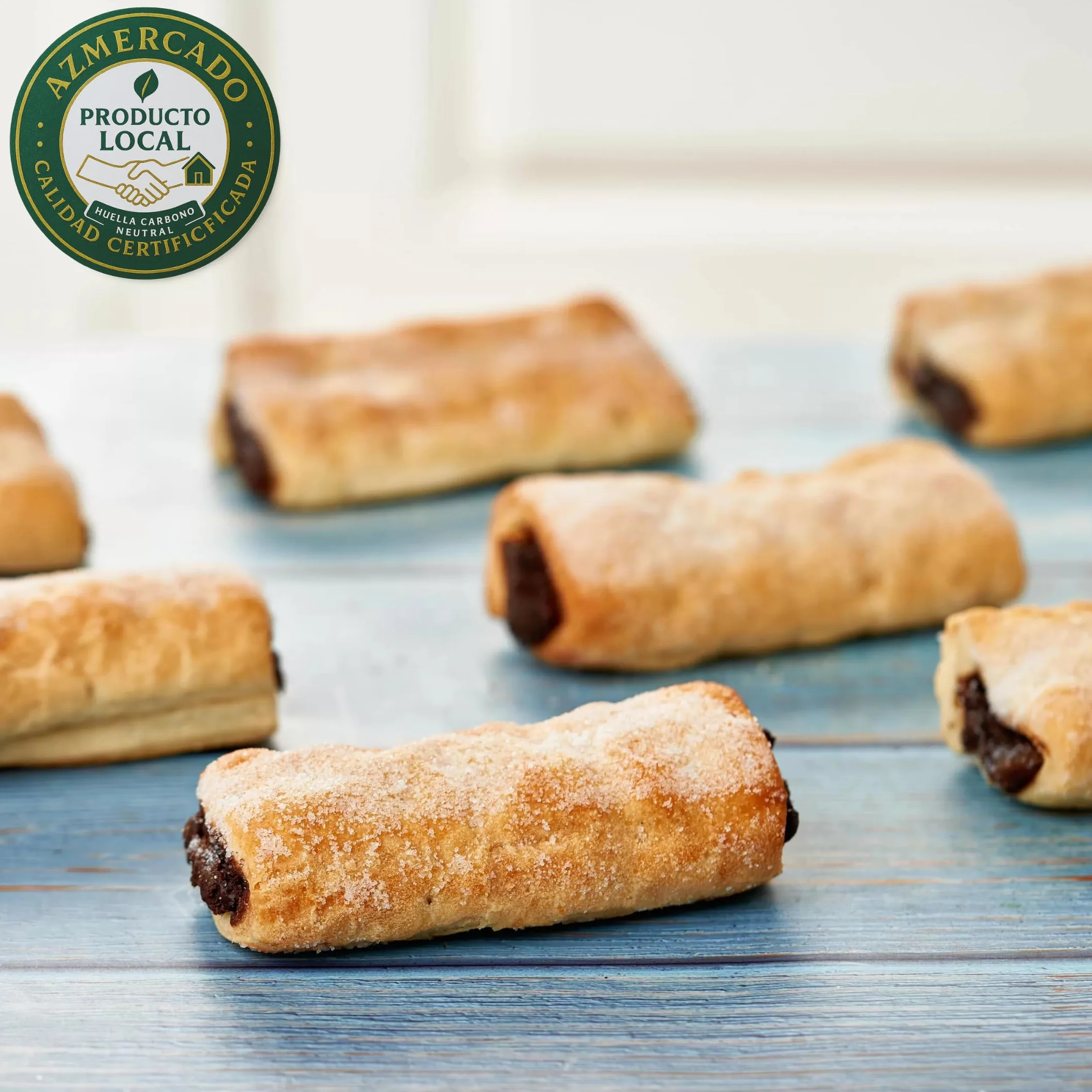 MARITOÑI Chococañas - Deliciosos Hojaldres Rellenos de Chocolate - Pack de 18 Unidades