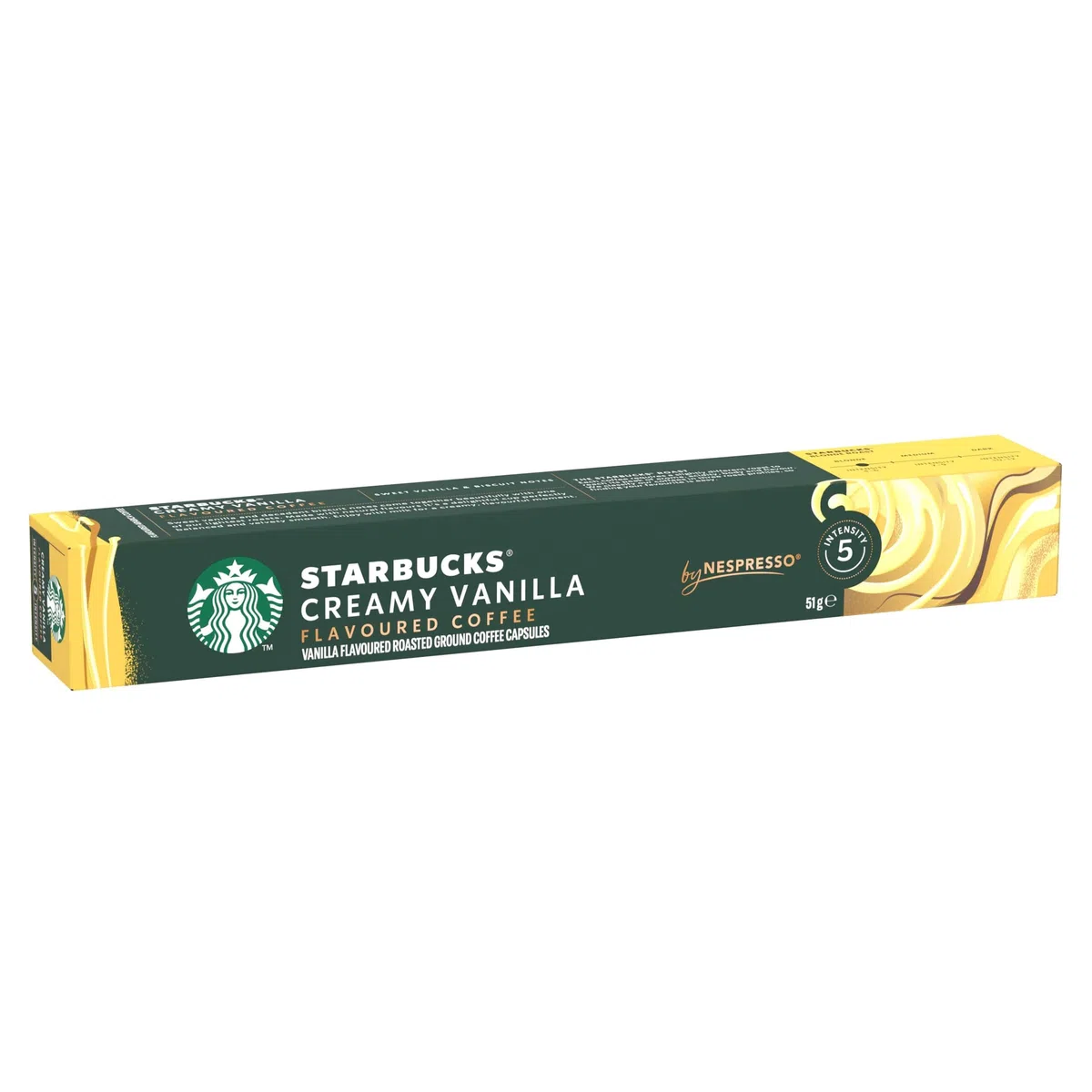 STARBUCKS Vainilla de Nespresso, Cápsulas de Café de Tueste Suave 6 x 10 (60 Cápsulas)