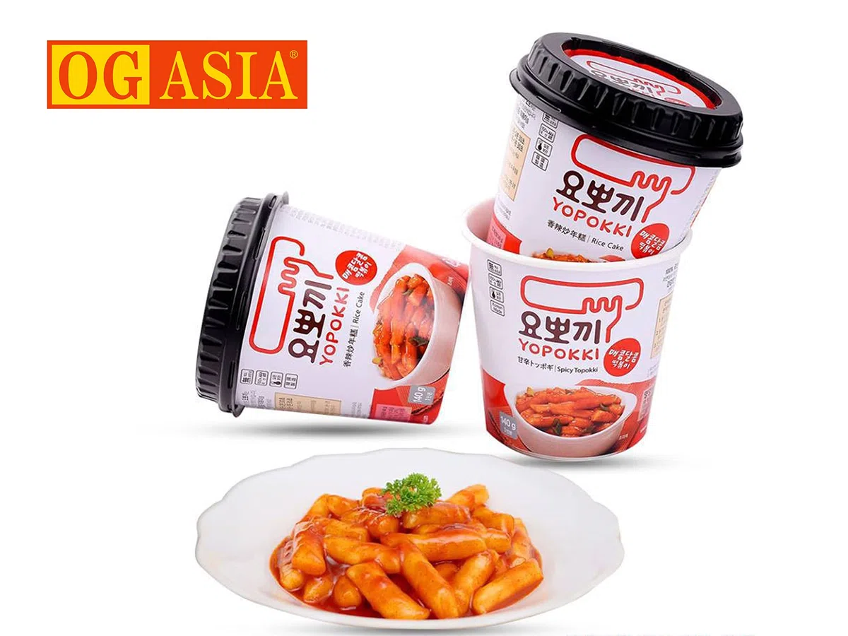 Yopokki - Pastel de arroz coreano en taza - Copa de arroz coreano - OG ASIA (2 unidades)