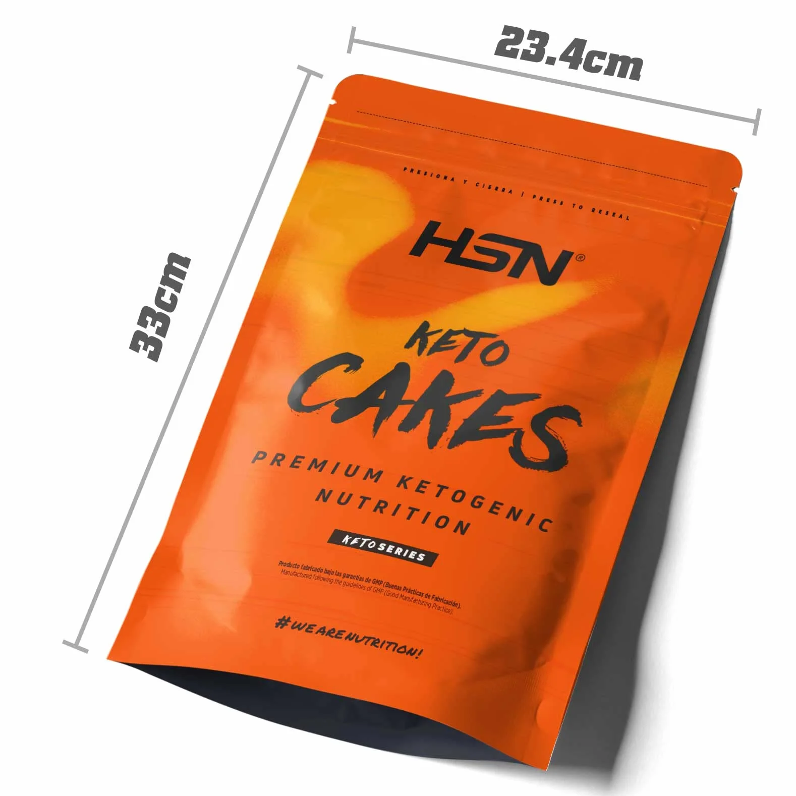 Tortitas Proteicas Sin Gluten Keto Cakes de HSN | Sabor Mantequilla 500 g = 10 Tomas por Envase | Protein Pancake Ideal para la Dieta Cetogénica | Apto Vegetariano, Sin Azúcar añadido
