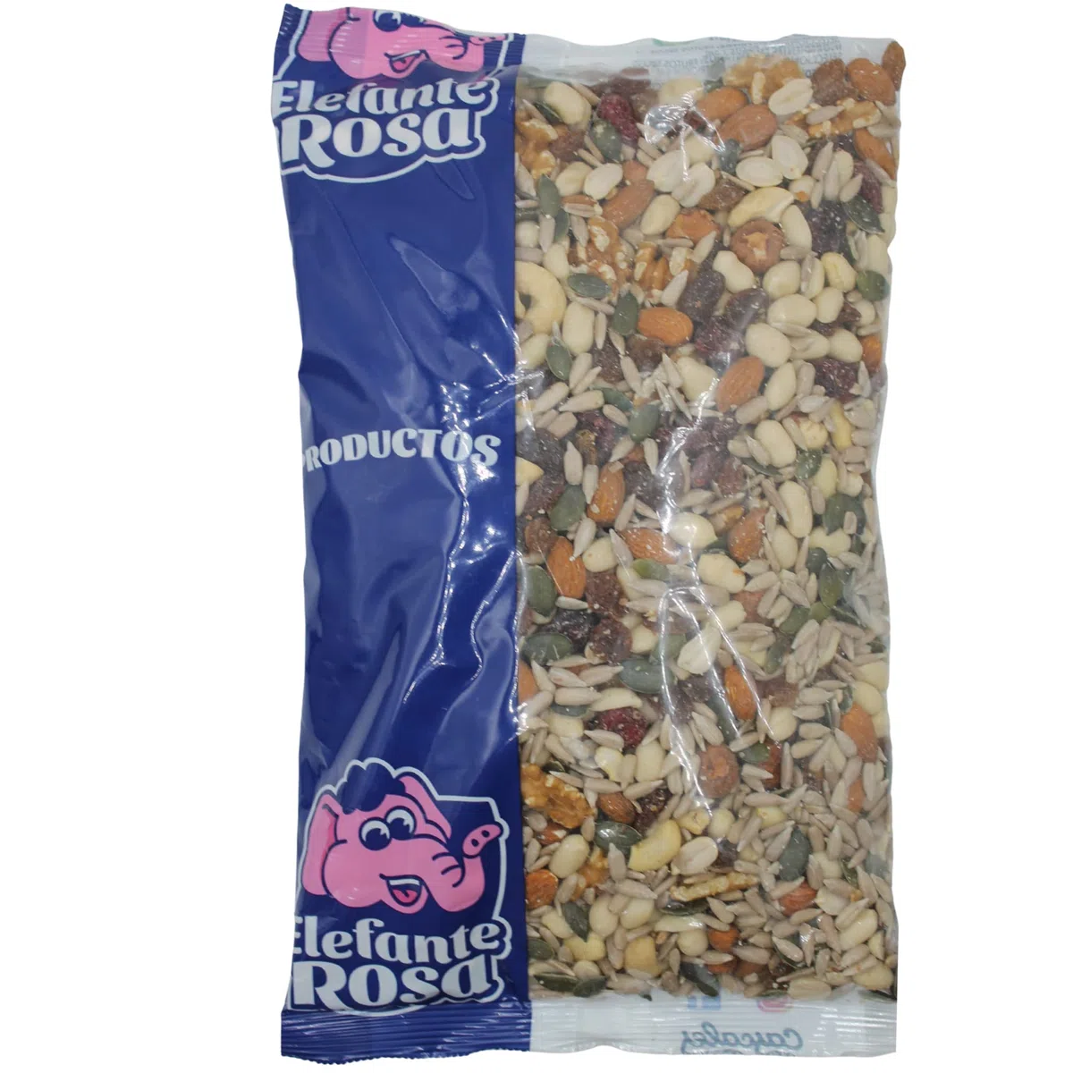Frutos Secos Naturales Crudos 1 kg Elefante Rosa - Variedad Premium de Almendras, Anacardos, Avellanas y Más - Snack Saludable y Exquisito - Sin Sal, Ideal para Dietas