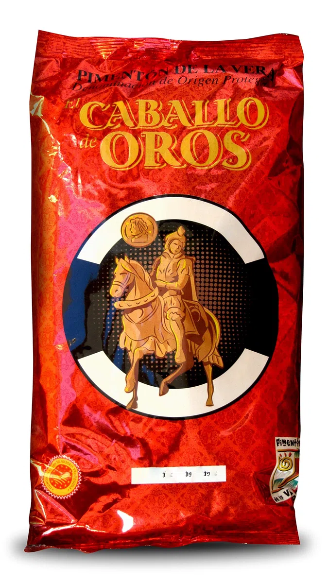 Pimentón de la Vera Ahumado Picante D.O.P. Caballo de Oros Bolsa de 1 kilo
