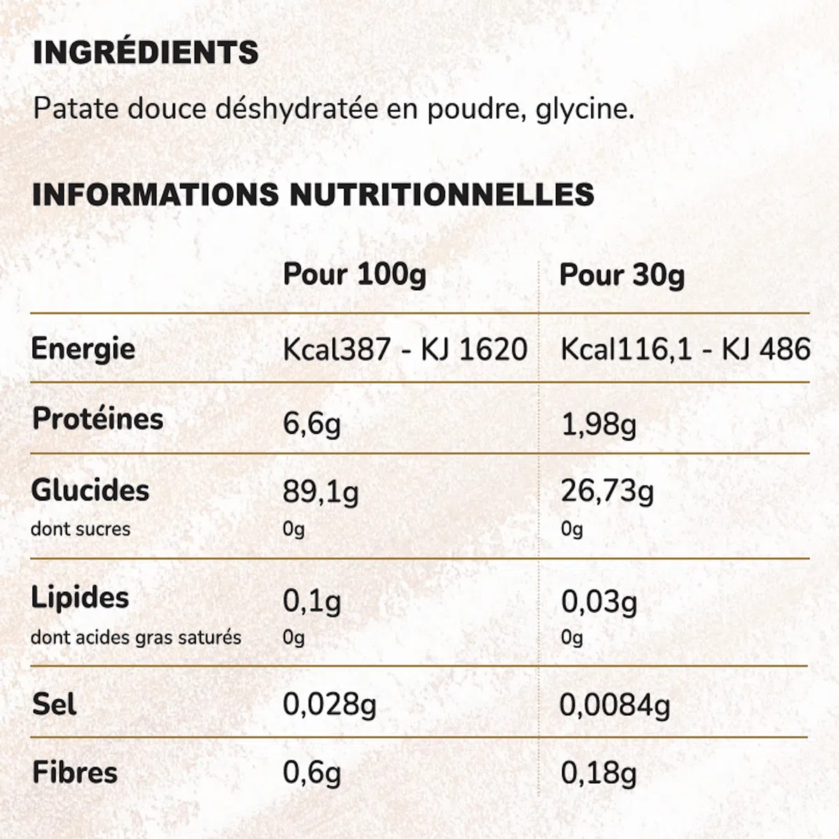 Yam Nutrition - Harina De Batata (1kg) - Harinas - Sin gluten
