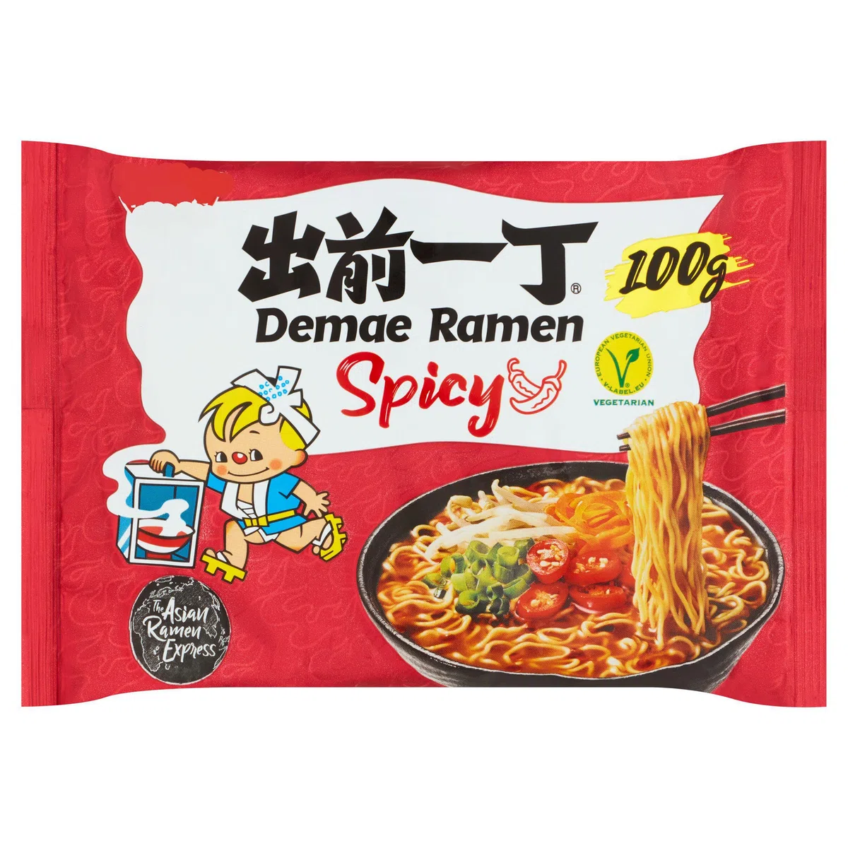 YIJIA | Pack 7 x 100g Demae Instant Noodles Ramen PAQUETES MEZCLADOS - Sabor Tonkotsu, Pollo, Ternera, Mariscos, Sésamo, Picante, Miso
