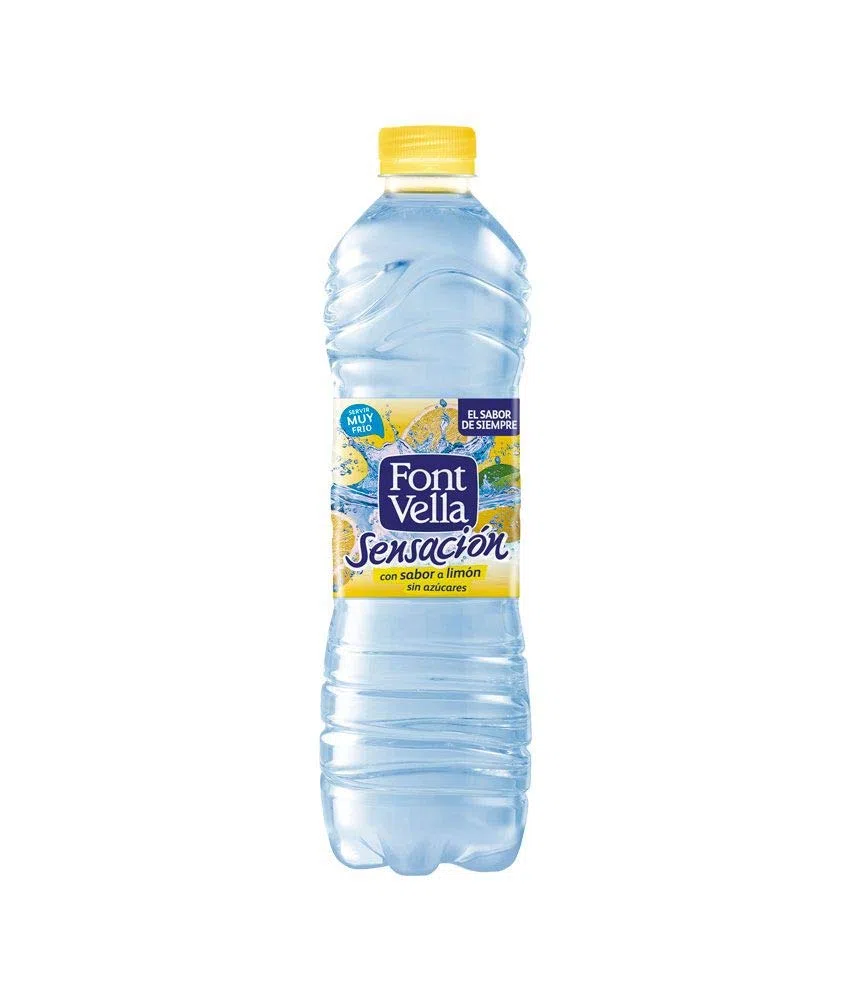 AGUA MINEERAL FONT VELLA SENSACIÓN LIMÓN + LIMA PET 1.25 (CAJA DE 6 BOTELLAS)
