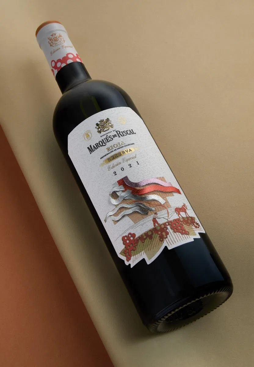 Marques De Riscal Reserva Edición Especial, Vino Tinto, Denominación de Origen Calificada Rioja, Botella individual con cánister de 750 ml
