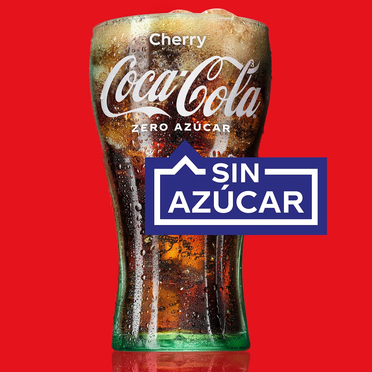 Coca-Cola Zero, Refresco de Cola sin Azúcar Sabor Cherry - Pack 24 latas de 330 ml