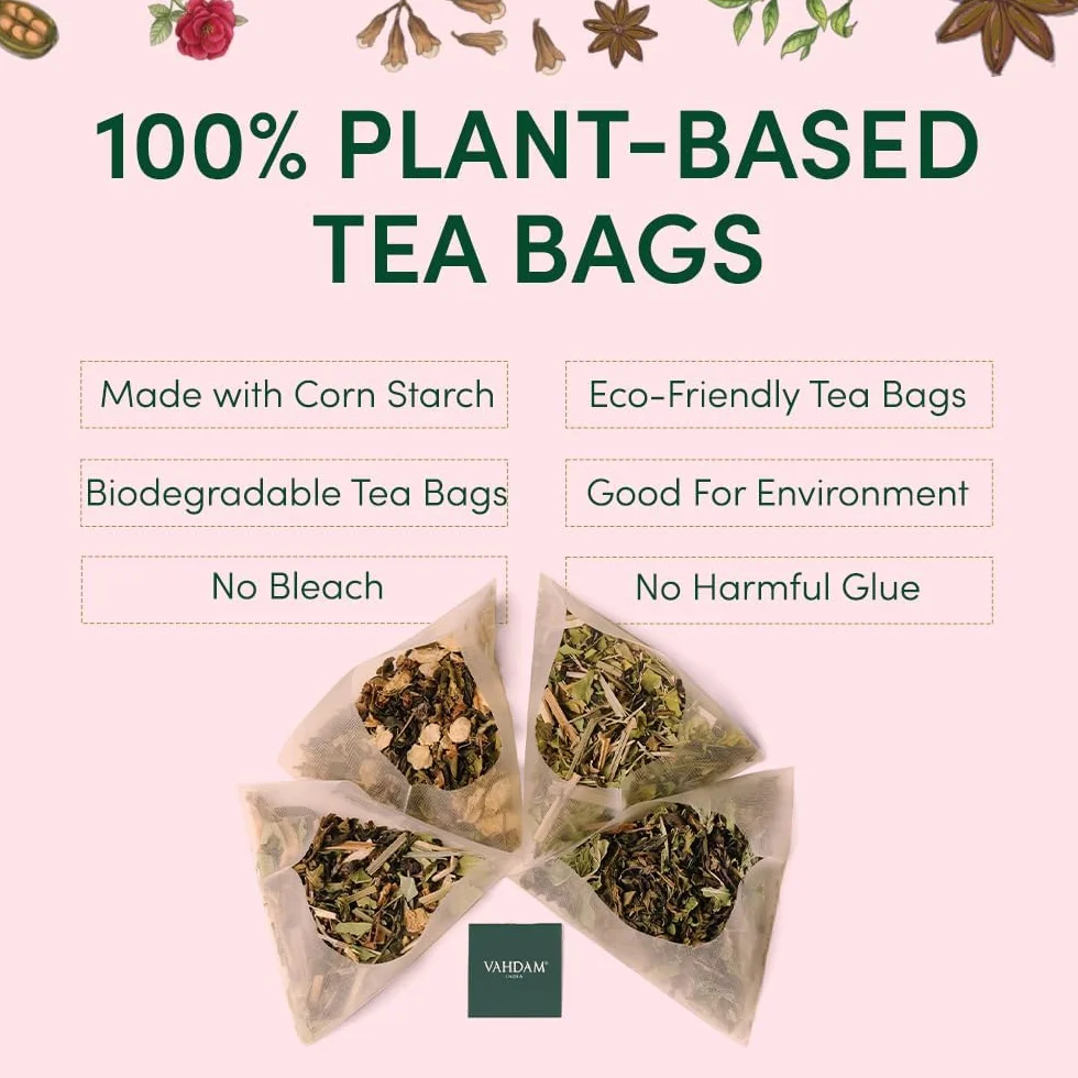 VAHDAM Caja De Regalo Variada De Té Chai (6 Sabores, 36 Bolsas) Con Cafeína, Sin Gluten, Sin OGM | Caja De Infusión De Con Mezclas De Indio Masala Chai