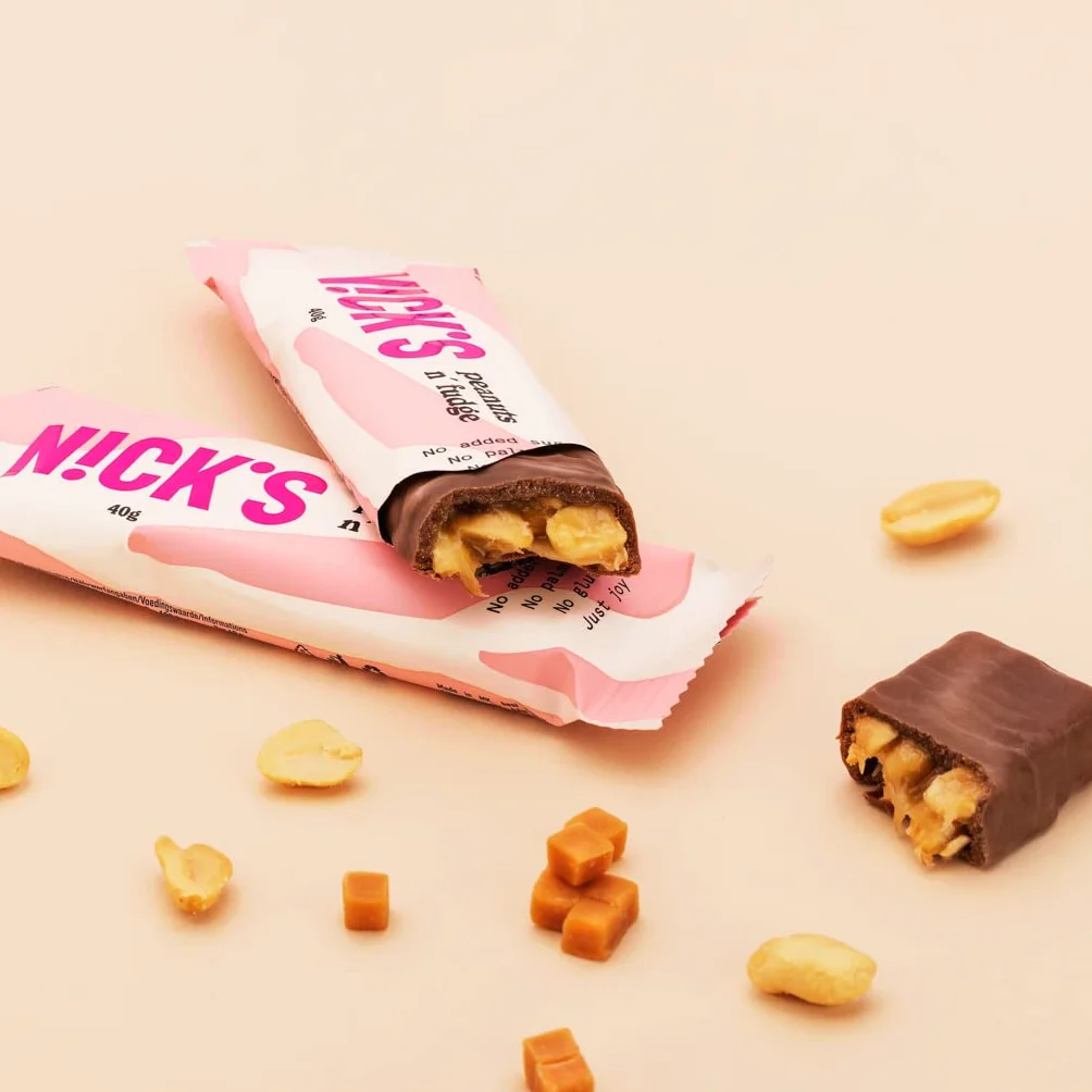 NICKS Favorita Mix de Chocolate con Barritas Keto Dieta Snacks Sin Azúcar Añadido Low Carb Caramelos Dulces Sin Gluten (12 x Chocolatinas)