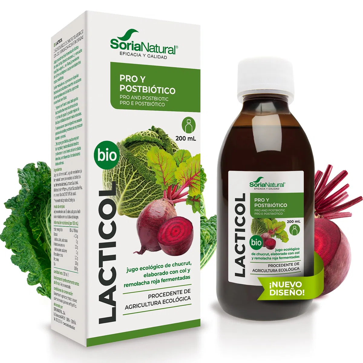 Soria Natural Lacticol Jugo Chucrut Eco - 200 mililitros