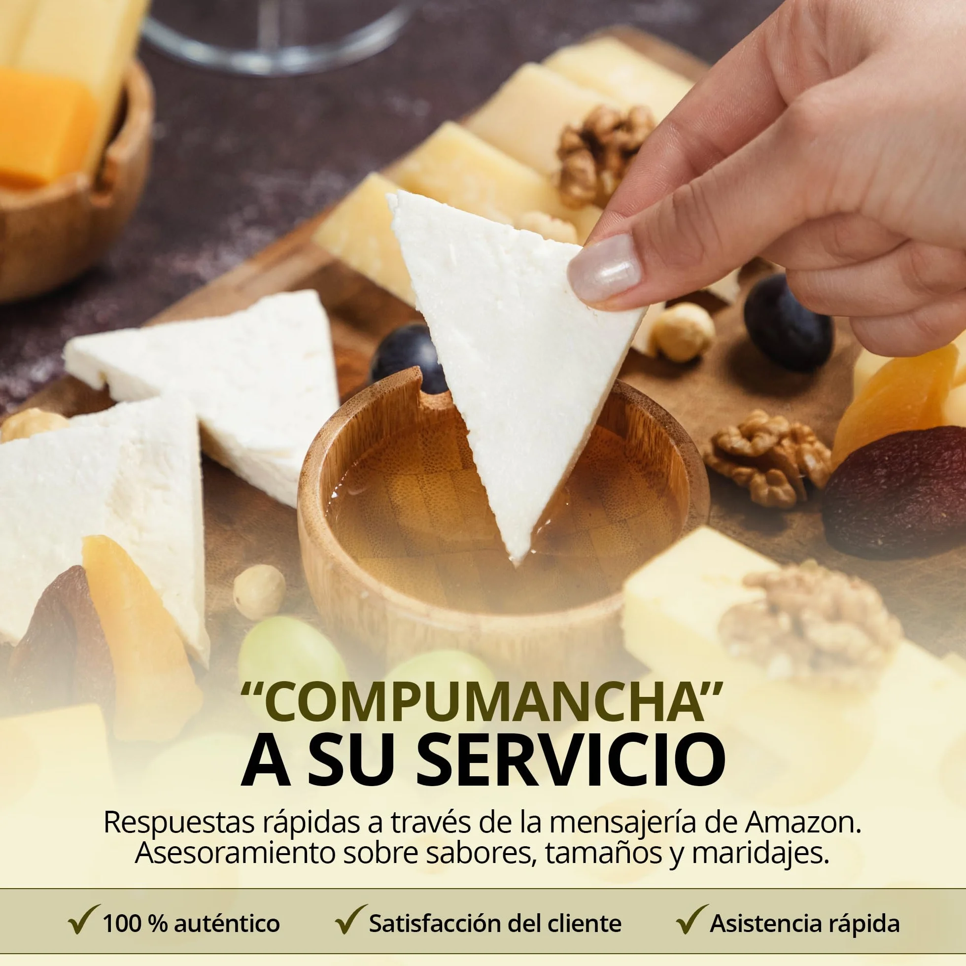 Queso Artesano de Cabra Tierno 1 kg - Queso Castilla-La Mancha para Ensalada y Tapas