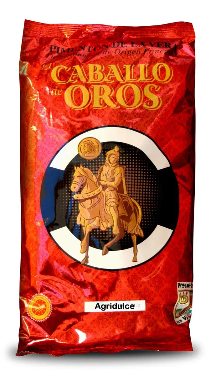 Pimentón de la Vera Ahumado Agridulce El Caballo de Oros D.O.P. Bolsa de 1 kilo agridulce