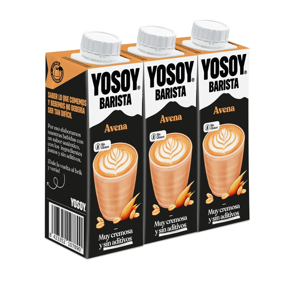 Yosoy Bebida Vegetal de Avena Barista, Portion Pack 3 x 250ML