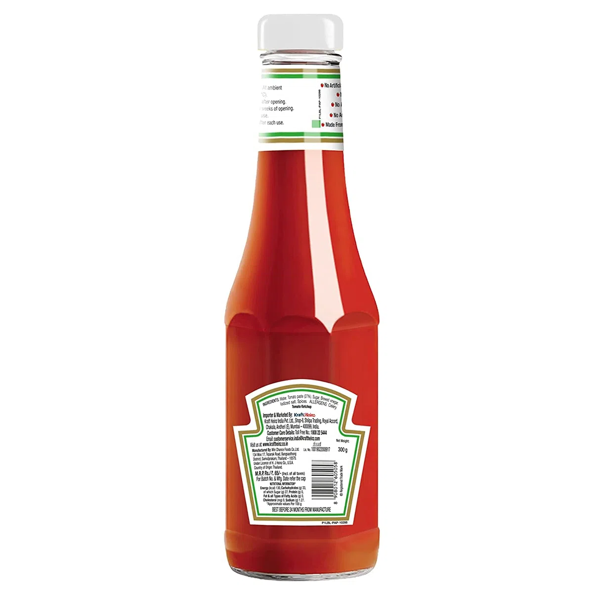 Heinz Tomato Ketchup, botellas de vidrio de 300 ml -