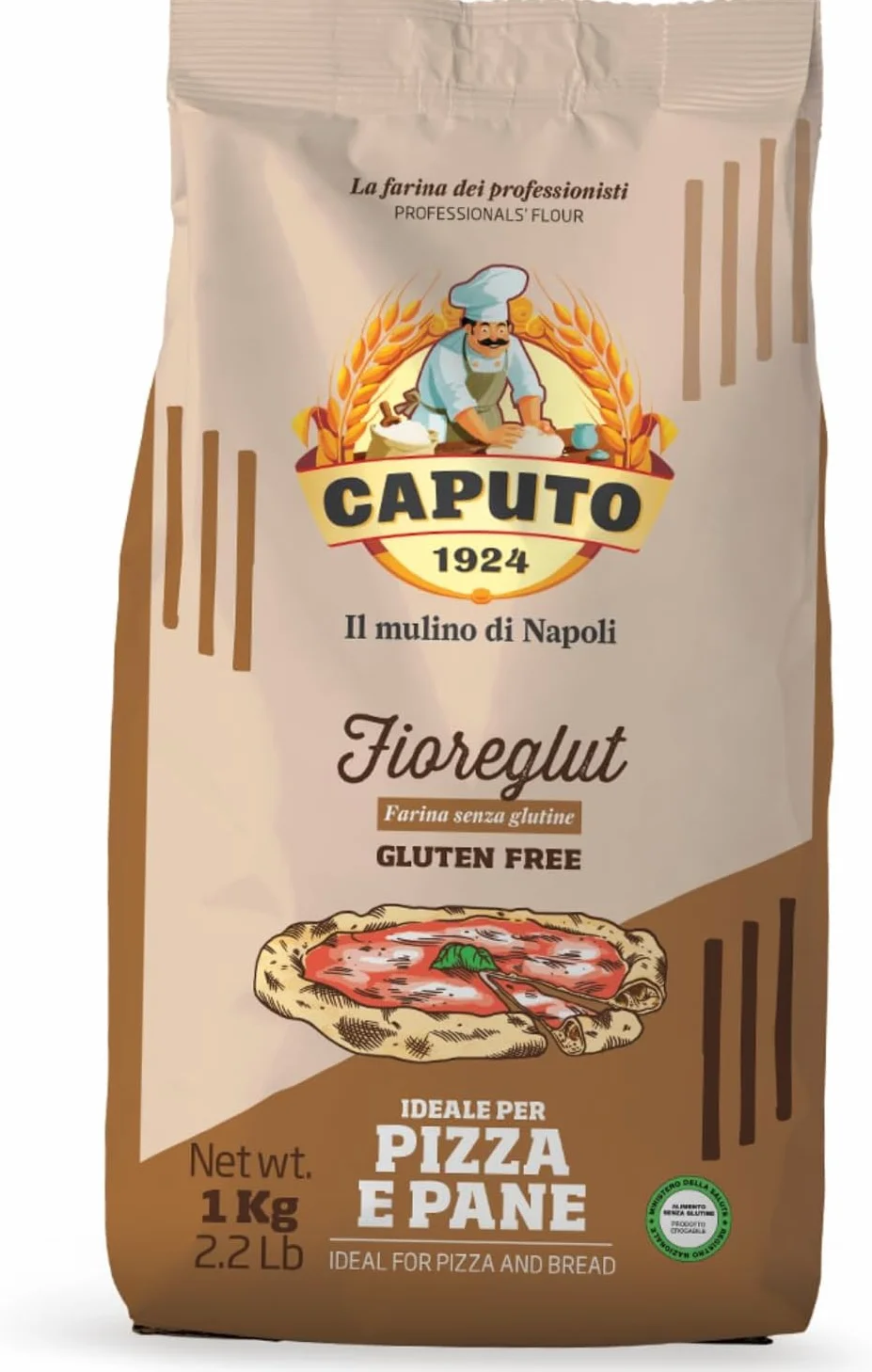 Caputo harina sin gluten (1 kg) - productos italianos - alternativa a la harina de trigo