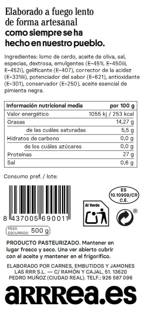 Lomo de Orza Arrrea